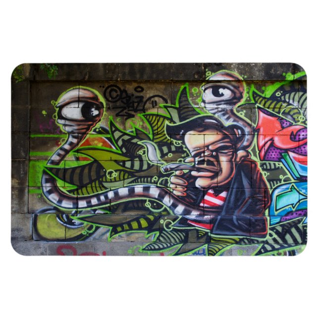 Cool Smoking Guy Magnet (Horizontal)