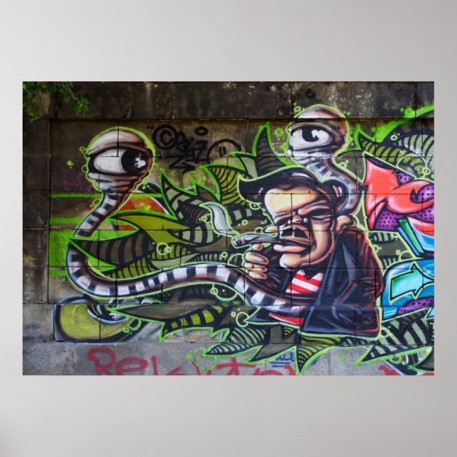 Cool Smoking Guy Poster (Front)