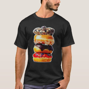 Cool Snake Doughnut Ball Python Reptile Doughnut T-Shirt