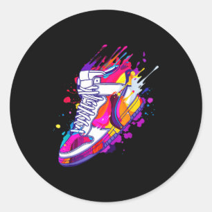 Cool Sneaker Design For Men Women Scute Ss Cute Ss Classic Round Sticker