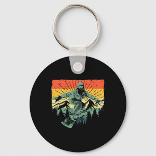 Cool Snowboard Art Men Women Snowboarding Snowboar Key Ring