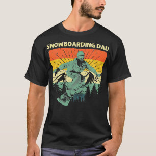 Cool Snowboard For Dad Father Snowboarding Skiing T-Shirt