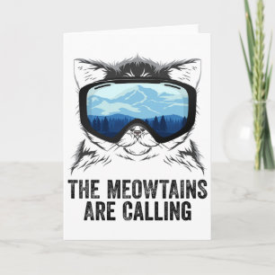 Cool Snowboard For Men Women Kids Ski Lover Mounta Card