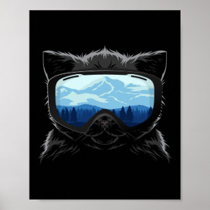 Cool Snowboard For Men Women Kids Ski Lover Mounta Poster