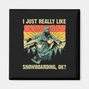 Cool Snowboard For Men Women Snowboarding Skiing S Magnet