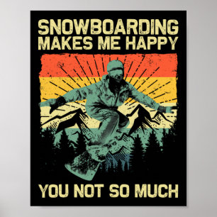Cool Snowboard For Men Women Snowboarding Skiing S Poster
