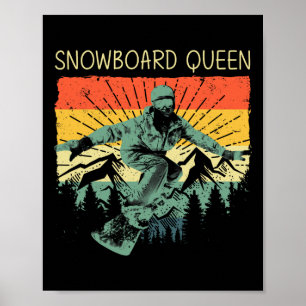 Cool Snowboard For Women Mum Snowboarding Skiing S Poster