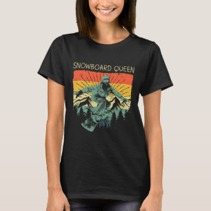 Cool Snowboard For Women Mum Snowboarding Skiing S T-Shirt
