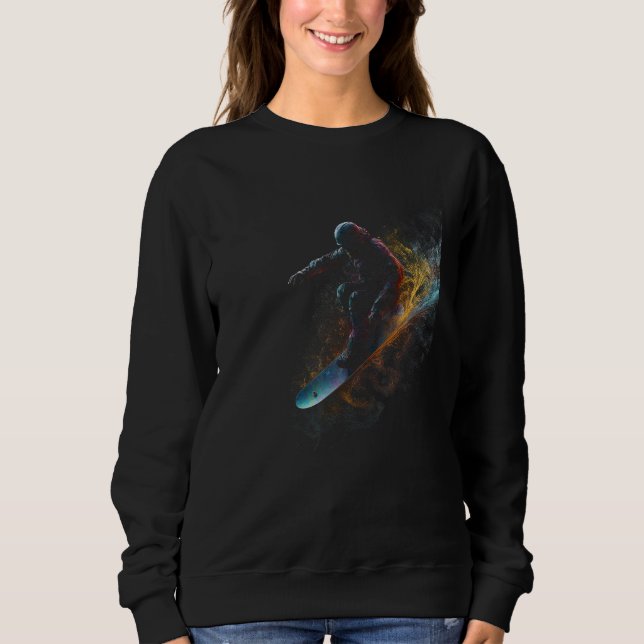 Cool Snowboard  Freestyle Snowboarding Snowboarder Sweatshirt (Front)