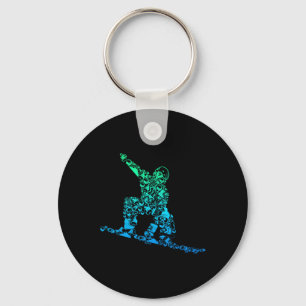 Cool Snowboarder Apparel And Gift Ideas Men's Snow Key Ring