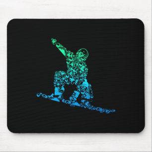 Cool Snowboarder Apparel And Gift Ideas Men's Snow Mouse Pad