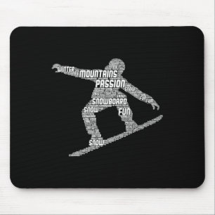 Cool Snowboarder Apparel And Gift Ideas Men's Uni Mouse Pad