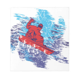 Cool Snowboarder Notepad