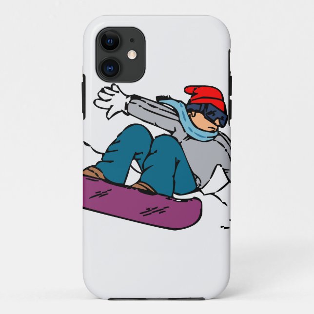 Cool Snowboarder | snowboarding gift | winter love Case-Mate iPhone Case (Back)