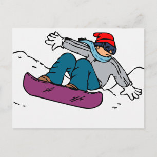 Cool Snowboarder snowboarding gift winter love Postcard