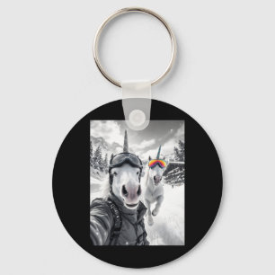 Cool Snowboarder Winter Sport Snowboard Unicorn Se Key Ring