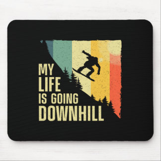 Cool Snowboarding Art For Men Women Snow Board Sno Mouse Pad