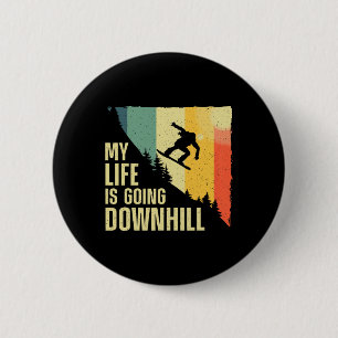 Cool Snowboarding Art For Men Women Snowboard Snow 6 Cm Round Badge