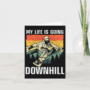 Cool Snowboarding Art For Men Women Snowboard Snow Card