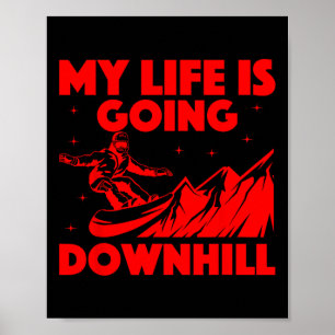 Cool Snowboarding Art For Men Women Snowboard Snow Poster