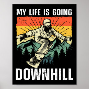 Cool Snowboarding Art For Men Women Snowboard Snow Poster