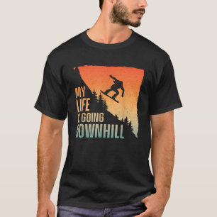 Cool Snowboarding Art For Men Women Snowboard Snow T-Shirt
