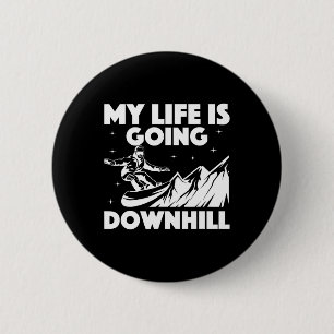 Cool Snowboarding Art For Men Women Snowboarder Sn 6 Cm Round Badge