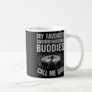 Cool Snowboarding Art Men Dad Father Snowboard Sno Coffee Mug