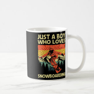Cool Snowboarding Design For Boys Kids Snowboard S Coffee Mug
