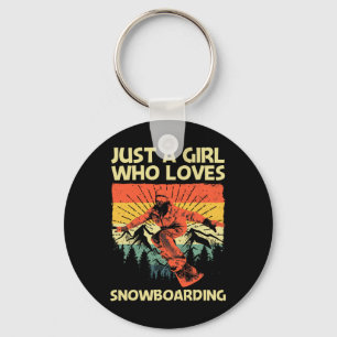 Cool Snowboarding Design For Girls Mum Snowboard S Key Ring