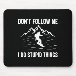 Cool Snowboarding Design For Men Women Snowboard S Mouse Pad
