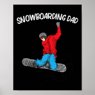 Cool Snowboarding For Dad Papa Snowboard Snow Wint Poster