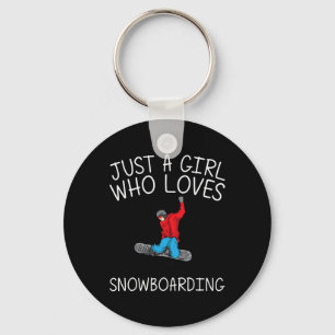 Cool Snowboarding For Girls Kid Snowboard Snow Win Key Ring