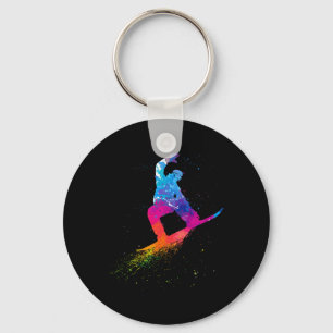 Cool Snowboarding For Men Women Kids Snowboard Sno Key Ring