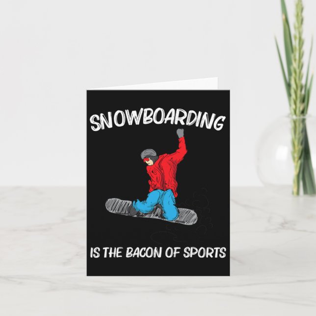 Cool Snowboarding For Men Women Snowboard Snow Win Card (Front)
