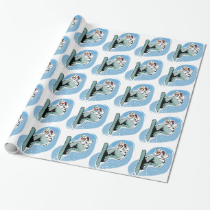 Cool Snowboarding Man Wrapping Paper