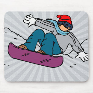 Cool Snowboarding   snowboarding lovers  snowboard Mouse Pad