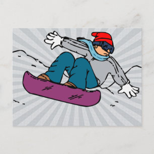 Cool Snowboarding   snowboarding lovers  snowboard Postcard