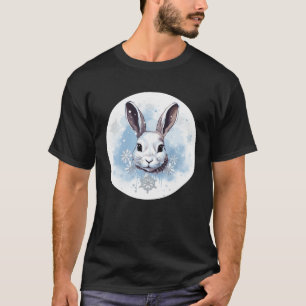 Cool Snowflakes Snow Rabbit for Bunny Lovers T Shi T-Shirt
