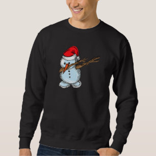 Cool Snowman Dab Dabbing Dancing Christmas Xmas Pa Sweatshirt