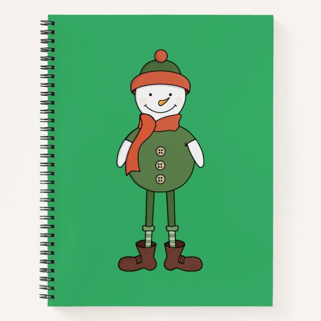 Cool Snowman Notebook (Front)
