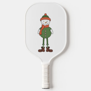 Cool Snowman Pickleball Paddle