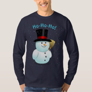 Cool Snowman With Black Felt Top Hat