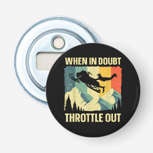 Cool Snowmobile Art for Men Women Kids Snowmobile Bottle Opener
