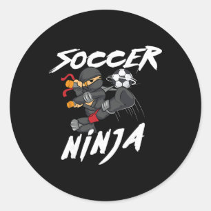 Cool Soccer Art For Men Boys Kid Soccer Lovers Soc Classic Round Sticker