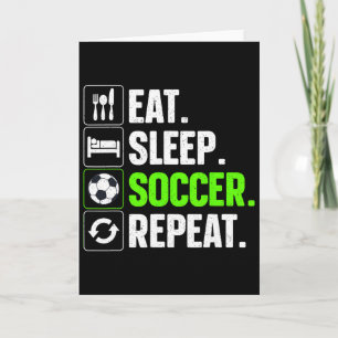 Cool Soccer Art For Men Women Kids Team Sport Socc Card