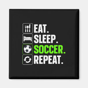 Cool Soccer Art For Men Women Kids Team Sport Socc Magnet