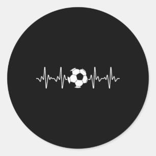 Cool Soccer Art For Men Women Soccer Lover Goalie Classic Round Sticker