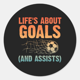 Cool Soccer Art For Men Women Soccer Lovers Soccer Classic Round Sticker