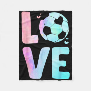 Cool Soccer Art For Women Girls Toddler Themed Soc Fleece Blanket